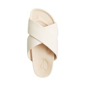 NEW! J. Crew Marina Waterproof Cross-Strap Sandals Cream Size 7